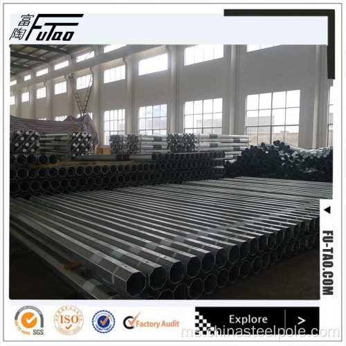 11kv 33kv 35kv Hot Dip Galvanized Octagon Electric Pole